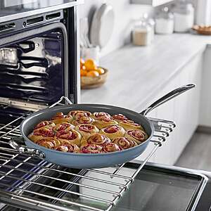 GreenPan The Big Fry 14” Pan with Helper Handle $28.99 Blue or Taupe Free Shipping Costco.com