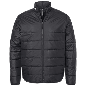 adidas Men's 3-Stripes Full-Zip Puffer Jacket Sm to XXXL - Black $39.99 + Free Shipping