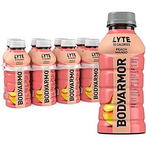 [SnS, AC] $3* | 8-Pack 12-Oz BODYARMOR LYTE Sports Drink (Peach Mango) at Amazon (37.5￠ each)