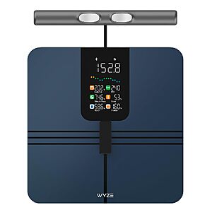 Wyze Smart Scale BodyScan with Handle, Bluetooth, 400 lbs, Black $69.98