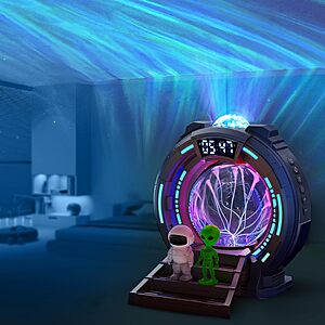 L LOHAS LED 6-in-1 Galaxy Space Portal Projector Night Light w/ White Noise, Bluetooth Audio, Clock & Remote $15.99 & More + Free Shipping w/ Prime or on $35+