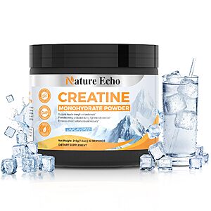 7.4-Oz 42-Servings Nature Echo Creatine Monohydrate Powder (3 Flavors) $7.99 + Free Shipping w/ Prime or on $35+