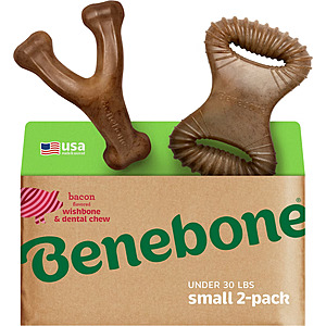 2-Pack Benebone Wishbone Dental Chew Size Small - $12.79