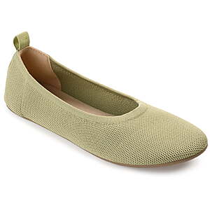 Journee Women's Jersie Knit Foldable Ballet Flats, Widths Available $7.76