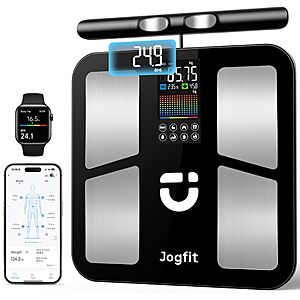 Amazon - Smart Scale for Body Weight 8-Electrode Dual-Frequency BIA Digital Bathroom Scale with Full Body Composition Analysis - $45.99