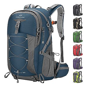$39.99: Maelstrom 50L Hiking Backpack, Lightweight Camping Daypack with Rain Cover