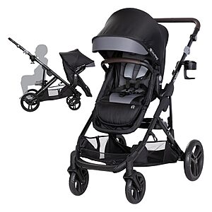 $110 FS AMAZON Baby Trend Morph Single to Double Modular Stroller, Dash Black