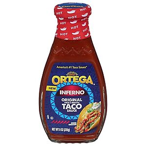 [SnS] $1.66 | 8oz. Ortega Original Thick/Smooth Taco Sauce (Inferno Hot) at Amazon