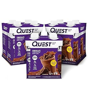 [SnS] $19.86* | 12-Pack 11-Oz Quest Protein Shake (Chocolate) at Amazon