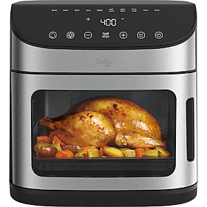 12.6-Qt bella PRO Air Fryer Oven w/ Rotisserie, 12 Cooking Functions (Stainless Steel)  $69.99 + Free Shipping