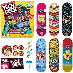 [NEW, Prime] $9.99 | TECH DECK Spongebob Sk8shop Bonus Pack Customizable Fingerboards Set at Amazon