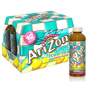 12-Pack 16-Oz Arizona Lemon Tea Bottles $7 + Free Shipping w/ Prime or on orders over $35