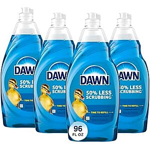 [SnS, AC] $28.08* | 3 × 4-Pack 24-Oz Dawn Ultra Dish Soap (Original) ($9.36 each) at Amazon