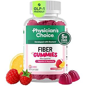 [AC] $5.99* | 60-Count Physician's Choice Fiber Gummies (Raspberry Lemon) at Amazon