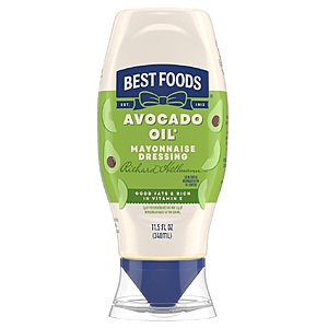 Best Foods Avocado Oil Mayo Squeeze, 12-pak for $4.27 Amazon