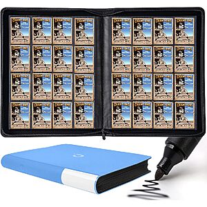 1408-Card 16-Pocket Ringless Trading Card Binder Album (Various Colors) $18.49 + Free Shipping w/ Prime or on $35+