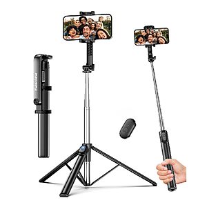 67” Fuloview Extendable Selfie Stick Phone Tripod w/ Wireless Remote (Black) $6.99 + Free Shipping w/ Prime or on $35+