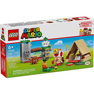 LEGO Super Mario Captain Toad’s Camp Building Toy - Pretend Play Set for Kids, Ages 6+ - Gift for Birthdays - Building Blocks w/ Toad, Goomba - 72040 - $8.48 @ Walmart!