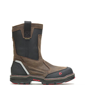 $97.99: Wolverine Men Overman Waterproof CarbonMAX® Wellington Work Boots Leather(Brown/Black) at ebay