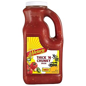 [SnS] $5.39* | 67-Oz La Victoria Thick 'N Chunky Salsa (Medium) at Amazon