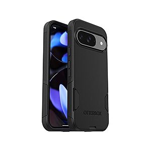$7 PRIME WOOT FS OtterBox Google Pixel 9 & 9 Pro Commuter Series Case - Ultra-Sleek, Wireless Charging Compatible, Raised Edges Protect Camera & Screen (