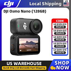 DJI Osmo Nano Standard Combo 128GB Wearable Camera $301.70 + Free Shipping
