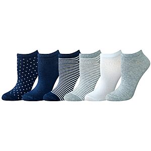 6-Pairs Amazon Essentials Women's Casual Low-Cut Socks (Navy, Size: 8-12) $4.42 + Free Shipping w/ Prime or on $35+