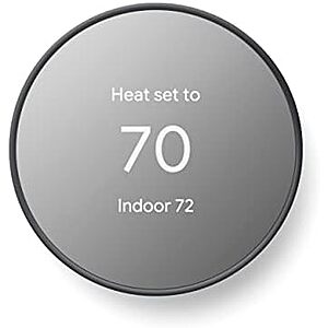 $79* | Google Nest Smart Programmable Wi-Fi Thermostat (Charcoal) at Amazon