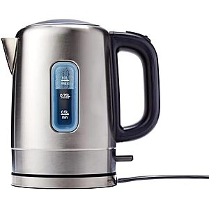 [Resale] $12.60 | 1500W 1L Amazon Basics Stainless Steel Electric Kettle w/ Automatic Shut Off (Used - Like New) at Amazon