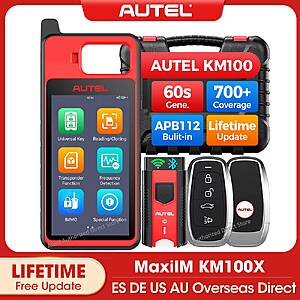 Autel 2026 MaxiIM KM100/KM100X Key Fob Programmer: 60s Key Generation, OBD IMMO Learning $243 + Free S/H
