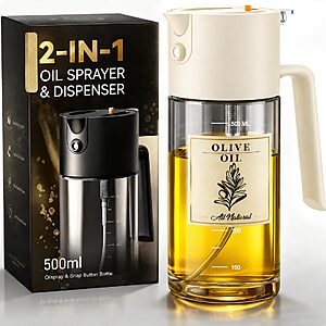 500ml Costop 2-in-1 Glass Oil Sprayer, 17oz $7.99