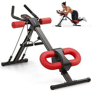 (prime) MERACH Single Track Adjustable Ab Trainer Machine $30 + Free S/H