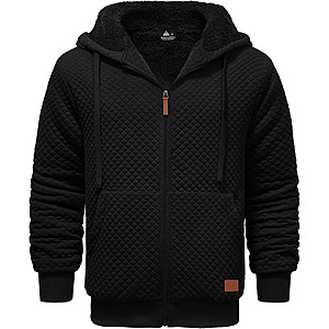 Amazon – ZITY Men’s Sherpa-Lined Full-Zip Hoodie - $19.99 w/ Code