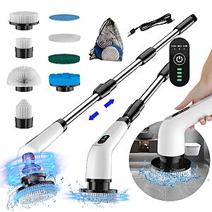 Amazon – PPLEE 3-Speed Cordless Spin Scrubber - $24.99–$29.99 w/ Code