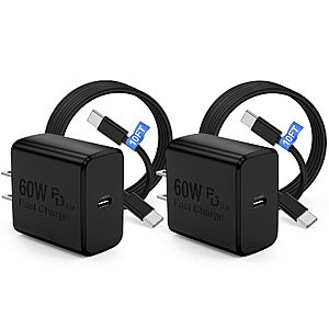 Amazon – 60W USB-C Charger w/ 10’ Cable - $13.49 w/ Code