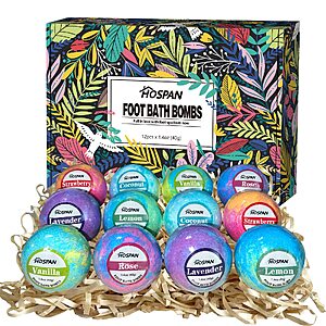12-pack Essential Oil Foot Bath Bombs $5 @ Amazon