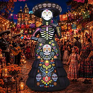 7.2' Goosh Halloween Ghost Bride Inflatable Outdoor Decoration w/ LED Lights $20.99 + Free Shipping w/ Prime or on $35+