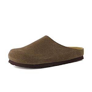 CUSHIONAIRE Lute Genuine Suede Leather Slip On Clogs for Women Indoor and Outdoor Cushioned Footbed, Multiple Colors - $49 + Free Shipping $49.9