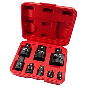 Amazon – TONYNOL 8-Pc Impact Socket Adapter & Reducer Set - $17.27 w/ Code