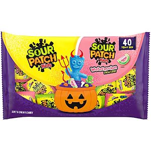 40-Count Sour Patch Kids Halloween Candy Variety Pack $4.38 w/ S&S + Free Shipping w/ Prime or on $35+