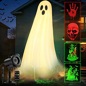 Amazon – 12-in-1 Outdoor Halloween Projector Light - $21.99 w/ Code