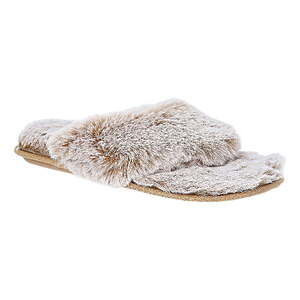 Joyspun Women's Faux Fur Thong Slippers ( sizes 6,7 Available in Blue) ( size 6 available in Mink) $2.33