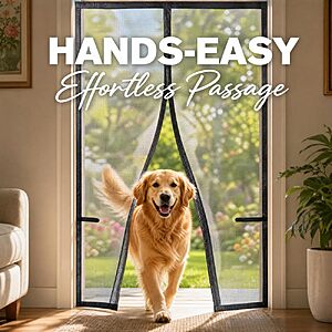 Magnetic Mesh Screen Door Curtain for Summer,38" W x 81" H, Breathable Net Cover with Self-Sealing Magnets, Gray (Summer Gray, Fit Door 36"x80") $4.99