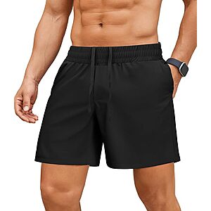 PINSPARK Men's 5" Lightweight Running Shorts w/ Zip Pocket (Various) $7.99 + Free Shipping w/ Prime or on $35+