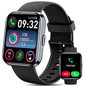 Smart Fitness Watch with calling and Alexa, $21.99 w/ coupon and code