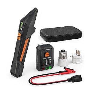 Focemta All-in-One Circuit Breaker Finder & GFCI Outlet Tester, NCV Detection $24 AC @amazon