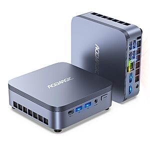 ACEMAGIC Mini PC, Intel Core 5 220H, 16GB LPDDR5, 512GB SSD, Windows 11 Pro $512.1