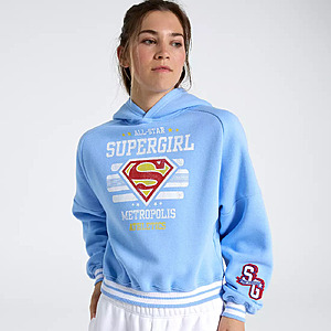 DC x DSG Women's Supergirl All Star Athletic Crop Hoodie (Blue) $13.97 + Free Shipping on $49
