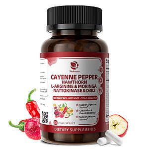 Amazon – Cayenne Pepper Enteric-Coated Capsules, 120 Count - $8.78 w/ Code