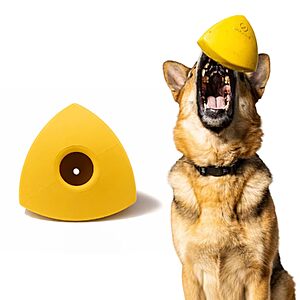 WoofBite 5"x4" Natural Rubber Pyramid Chew Toy for Medium & Large Dogs $6.99 + Free Shipping w/ Prime or on $35+
